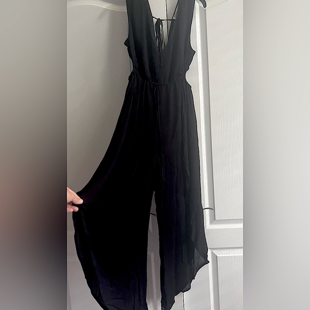 Summer Fun Flowing Romper/Jumpsuit with Split Legs and Undershorts